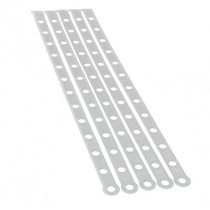 Clothing store connection strip hanger pants rack adhesive hook clothes suit link transparent leather strip plastic Milky White