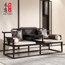New Chinese Arhat bed Modern simple Arhat collapse Living room Zen sofa bed Solid wood Chinese sofa collapse Household collapse