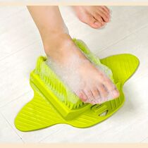 Foot cocoon removal artifact lazy man washing foot brush foot plate exfoliating skin exfoliating with suction cup soft hair foot clear
