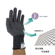 Luya kitchen special anti-cutting five-finger anti-thorn protection slip steel wire gloves