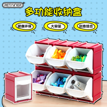 Ruimeituo combined tipping bucket parts box office desktop storage box sorting drawer box Lego building block box cabinet
