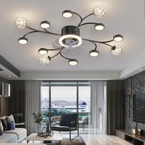 Bedroom fan light 2021 new living room modern ceiling light luxury invisible ceiling fan restaurant light with fan integrated