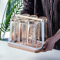 European cup holder glass living room ins creative drain rack upside down shelf creative drain storage rack home