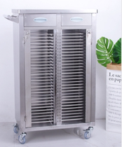 Plastic ABS rack single double thick clip car case RV stainless steel medical record Cabinet File investigation case medical record