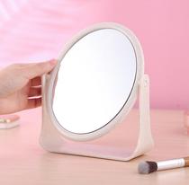 European style makeup mirror Simple double-sided makeup mirror Desktop HD fashion dressing mirror Dormitory princess rotating mirror