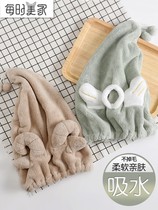 Wash towel towel towel bag hair dry hat female size two-piece set ins Wind cartoon cute absorbent