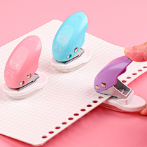 Chenguang ABS916E2 Mini single hole puncher Stationery small manual round hole puncher Loose-leaf book puncher Office student data storage paper binding manual diy puncher