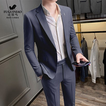 Rich bird suit suit mens casual small suit tide groom wedding mens dress business high-end formal dress