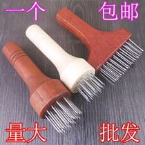 Pine Meat Needle Fine Home Button Meat Inserts Meat God Instrumental Meat Leather Zachole Instrumental Fried Steak Tool 304 Stainless Steel