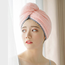 Dry hair hat female hair wash super absorbent quick-drying thick coral fleece 2021 new adult short hair mens shower cap