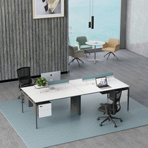 Office desk and chair combination 2 4 6 people Simple modern office staff screen Financial desk Staff