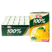 Huiyuan Juice official flagship store Orange juice Peach juice Apple grape drink 200ml*24 boxes of FCL drink Breakfast
