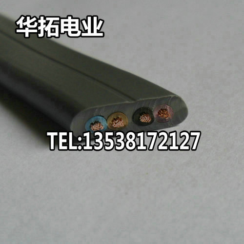 Special electric door flat wire telescopic door accessory gray electric door wire 4 x 0.75 square flat line