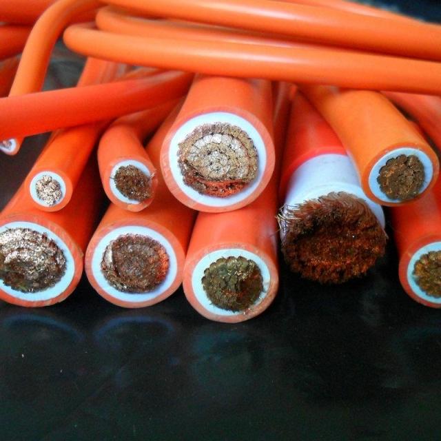 RV-120 square soft cable fire cow weld wire yin and anode wire rective machine cable double-layer orange