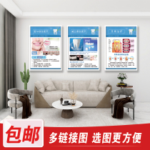 Dental poster wall chart dental poster advertising Stomatology posters cleaning teeth groove closed wall sticker stickers KT