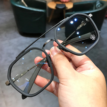  Jane Dankeluo heart eyeglass frame men and women myopia double beam big face widened fat anti-blue light makeup personality eyeglass frame