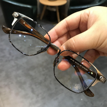 Jane Dankel heart eye frame mens and womens retro square big face business height heavy industry high-grade myopia glasses frame