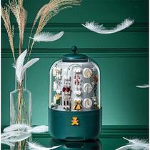 Jewelry storage box earrings earrings earrings necklace large capacity visual multifunctional home dressing table storage box