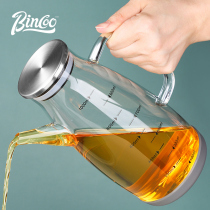 High boron silicon oil jug glass loaded soy sauce vinegar seasoning bottle not hanging oil leak-proof oil bottle home kitchen European-style large oil tank