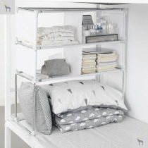 Bedroom upper bunk bed head storage cabinet College student living artifact Female lower bunk simple dormitory bed top cabinet