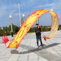 Square dance leading silk props Lego Shanghai traditional dance dragon and lion new product show fitness Dragon belt slinging ribbon