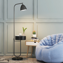 Nordic ins Wind light luxury Net red USB wireless charging coffee table floor lamp living room sofa side bedroom bedside cabinet lamp