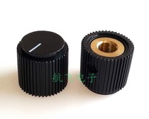 Guitar amplifier audio potentiometer knob with inner copper plastic straight grain knob 18 5X17 3mm