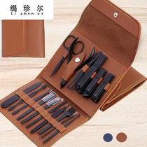 Folding bag stainless steel nail clipper set nail clipper nail nail pedicure pedicure knife manicure manicure care tool