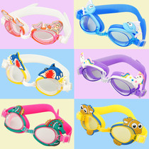 2020 new childrens goggles waterproof anti-fog HD men and women swimming caps goggles set swimming equipment diving glasses