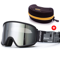 Ski glasses double-layer anti-fog men and women ski goggles models borderless large spherical card myopia goggles equipment