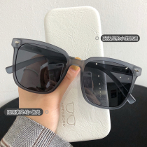 Myopic sunglasses womens 2021 new fashion anti-UV mens driving big face summer gm with power sunglasses