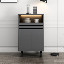 Light luxury paint sideboard small size integrated wall multifunctional storage cabinet Nordic minimalist rock board bucket cabinet