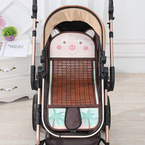 Baby stroller mat children baby stroller ice bamboo mat breathable newborn double-sided seat cushion Universal Summer