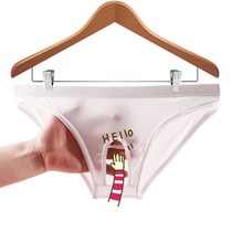 Mens underwear taste physiological penis open file transparent couple draw pants sexy teasing pajamas trend personality