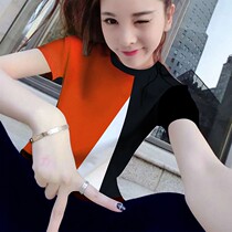 Tide Cards 2022 Summer Slim Fit Short Sleeves Casual Little Subpure Cotton Fashion Sportswear Suit Woman Two Sets