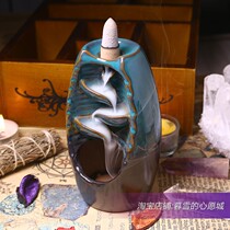 Spot left and right source back incense burner ornaments Tower incense stand ceramic aromatherapy stove