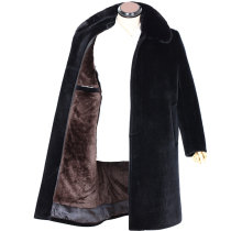 Old mans clothes male grandfather winter clothes cotton clothes grandfather thick coat coat seven or eighty years old winter anti-mink trench coat
