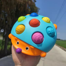 Hedgehog Bubble BABY COLOR HAND GRIP DECOMPRESSION PRESS PLATE BABY FINGER FINE MOUSE PIONEER APPEASEMENT TOY