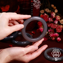 (Purple from the East)Desert Loulan Hetian jade Qinghai material smoke purple bracelet Ice smoke purple violet jade bracelet