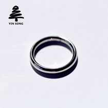 Olive ring original Pt950 platinum ring simple men and women couples ring wedding engagement platinum glossy