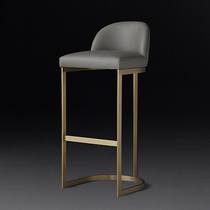 Nordic bar chair Modern simple household backrest bar stool Bar stool Bar chair Light luxury American bar high stool