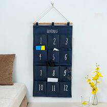 Fabric hanging wall hanging wall storage bag dormitory door rear hanging storage bag mobile phone wall hanging bag storage bag
