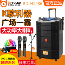 Bede Audio Super H1286 Outdoor Square Dance Rod High Power Performance Singing K Song Bluetooth with Microphone 15 inches