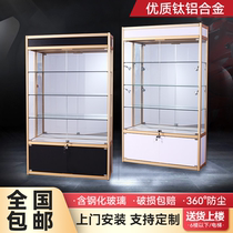 Glass display cabinet medal trophy display cabinet Le master do cosmetics exhibition stand model product display cabinet customization