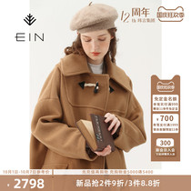 (Retro Ivy) Eh in 2021 autumn and winter new art academic style wool long woolen coat