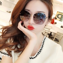  Tide brand sunglasses womens 2021 new polarized anti-ultraviolet net red sunglasses round face big face thin glasses Korean version