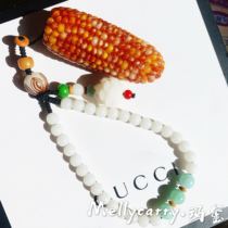 Maxi Wen play corn Bodhi small corn mini hand piece small red rice pendant plate play plate he sweater chain