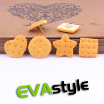 Thinning pins simulation biscuit set Coffee Shop Club book bar cultural felt wall layout message Paper Press nail 4 nails