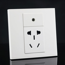 Type 86 3 5 audio power socket panel welding-free 3 5mm earphone two or three plug five hole power socket
