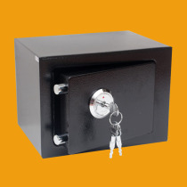 Safe small household 17k all steel safe deposit box mini fuse box anti-theft office black safe box